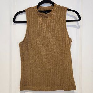 Dynamite Ribbed Mock Neck Tank | Sz S